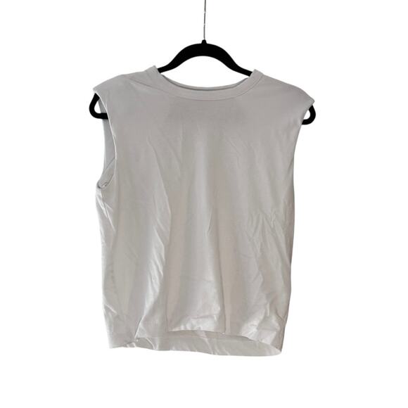 madewell structured muscle tee eyelet white nr246 women size x-small xs - Picture 3 of 9